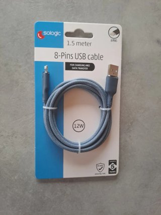 Cavo USB Sologic 8-Pin 1.5m 12W Nuovo