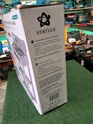 Cucina a gas 4 fuochi Staylux con ripiani