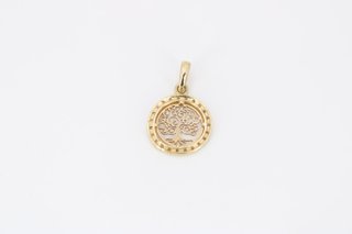 Colgante árbol de la vida oro 14k