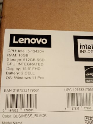 Portátil Lenovo V15 i5 16GB 512GB SSD