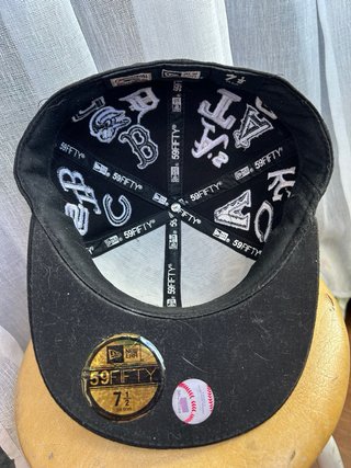 Boné New Era Preto Logo MLB