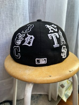 Boné New Era Preto Logo MLB