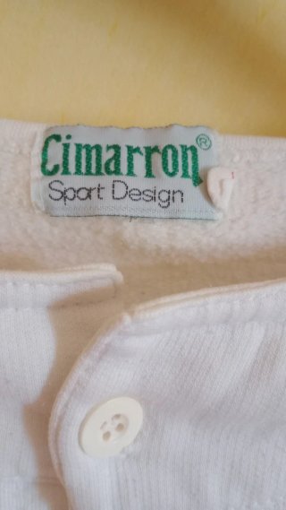 Jersey Cimarrón Blanco Manga Larga Hombre