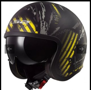Casco jet moto LS2 OF599 Spitfire "Garage" talla L