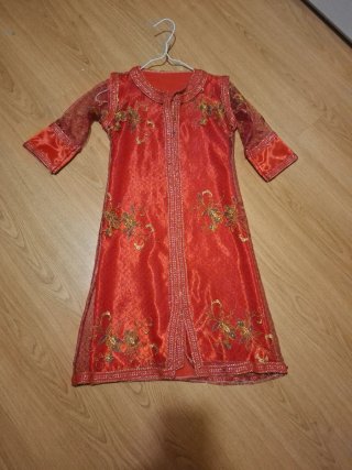 Vestido de fiesta para niña rojo