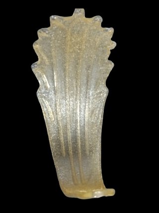 Foglia Murano Graniglia Ambra Vetro