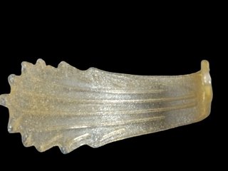 Foglia Murano Graniglia Ambra Vetro