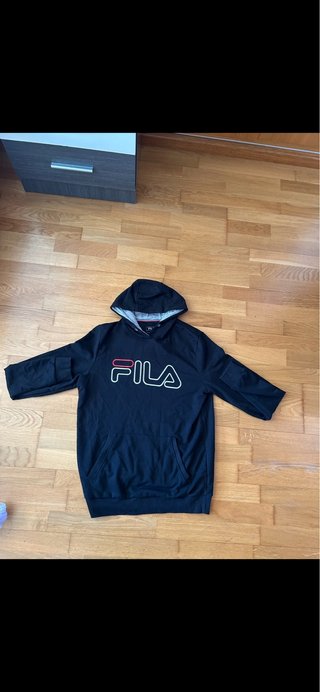 Sudadera Fila Negra con Capucha
