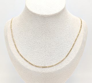 Cadena Figaro de oro de 18k, 3.55 g, 41.5 cm.