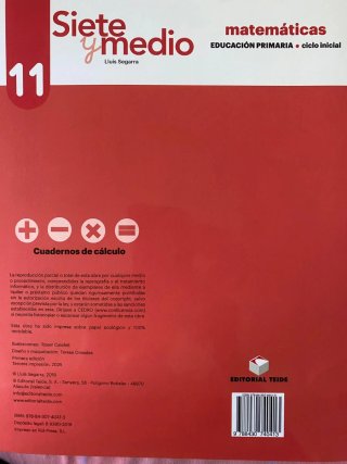 Siete y medio 11. Educación Primaria. Matemáticas