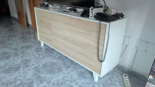 Mobile da Pranzo TV Bianco e Legno
