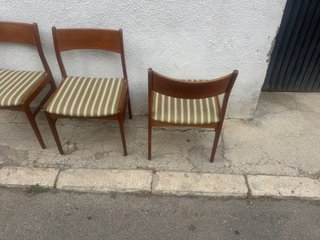 4 Sillas Danesas de Teca