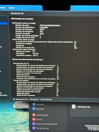 MacBook Air M4 100% bateria (2025)