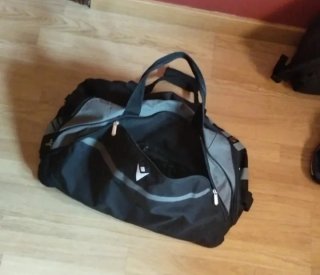Oferta Mochila deportiva negra y gris