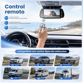 NUEVO! (60€) Cámara Marcha Atrás HD 7 con Mando