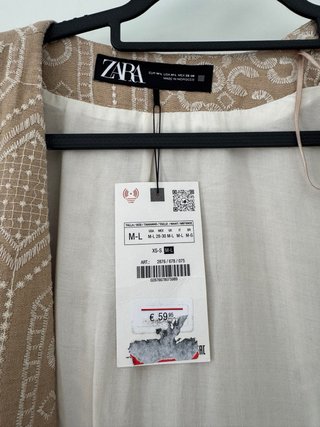 Kimono Zara Talla Única Estampado