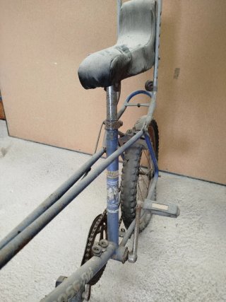 Bicicleta BMX antigua azul