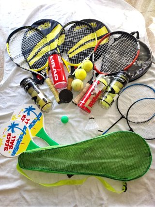 Set de Raquetas de Tenis, Bádminton y Playa