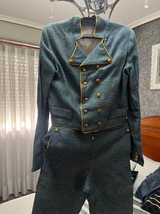 Traje de fallero azul