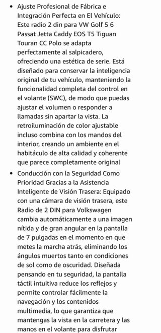 NUEVO! (140€) Radio Coche VW Golf 5/6 Passat Jetta
