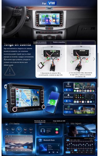 NUEVO! (140€) Radio Coche VW Golf 5/6 Passat Jetta