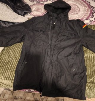 Parka Negra Brandit Ejército Alemán Bundeswehr