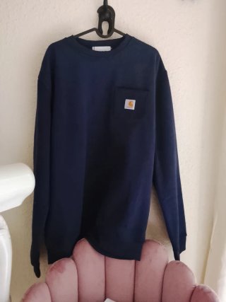 Sudadera Carhartt Azul bolsillo