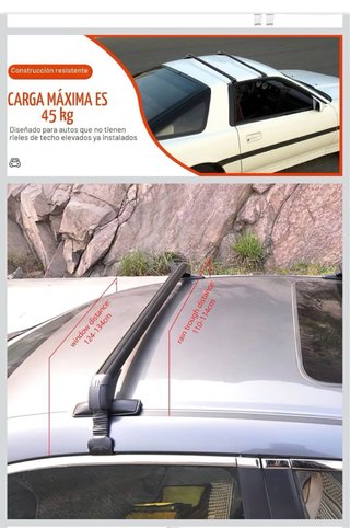 Barras de Techo Universales y Portaesquís