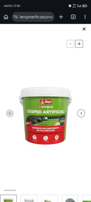 Cola césped artificial Rayt Novopur