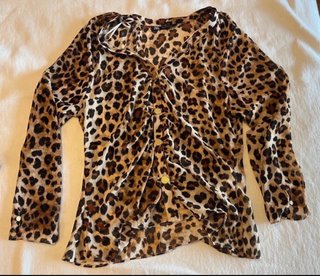 Blusa Zara Leopardo Talla L