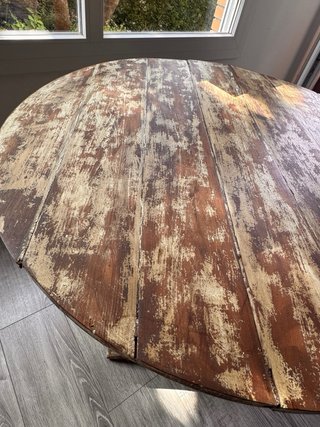 Mesa antigua Vendimia patina francesa