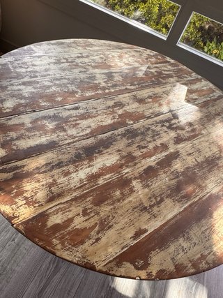Mesa antigua Vendimia patina francesa