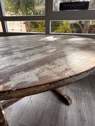 Mesa antigua Vendimia patina francesa