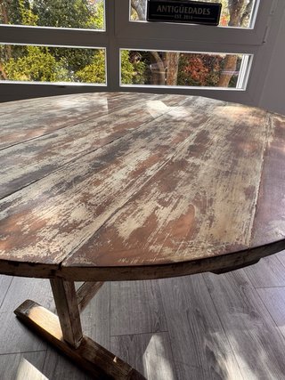Mesa antigua Vendimia patina francesa