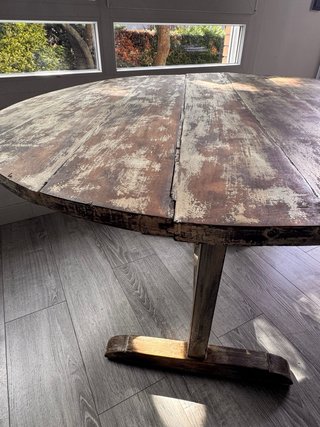 Mesa antigua Vendimia patina francesa