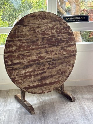 Mesa antigua Vendimia patina francesa