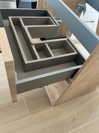 Mueble de baño doble de 1,20m madera y metal