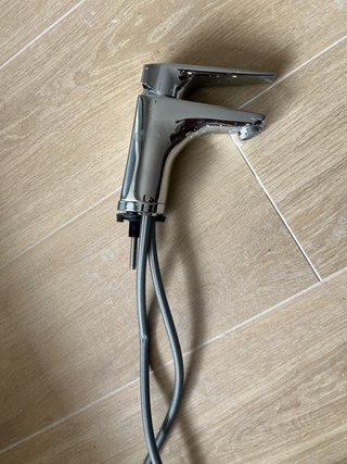 Mueble de baño doble de 1,20m madera y metal
