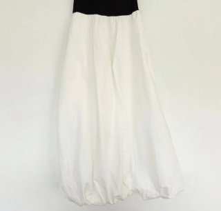Vestido Mango palabra de honor negro y blanco