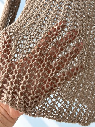 Jersey Calado Zara Lino Beige Talla S