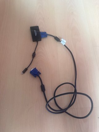 Pantalla ViewSonic Negra con adaptador USB c -VGA