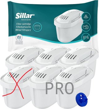Cartuchos de filtro de agua Sillar compatibles con BRITA Maxtra