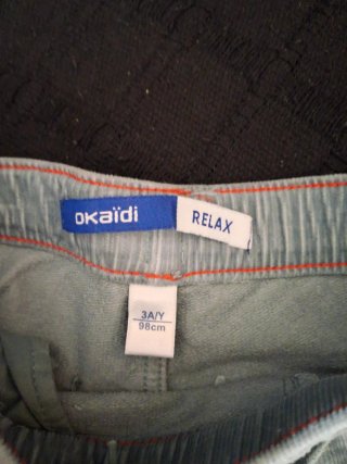 Pantalón Infantil de Pana Gris
