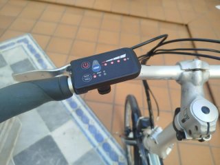 Bicicleta Eléctrica Plegable Negra Rueda 20