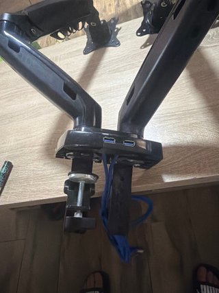 Soporte NB Doble Monitor Negro