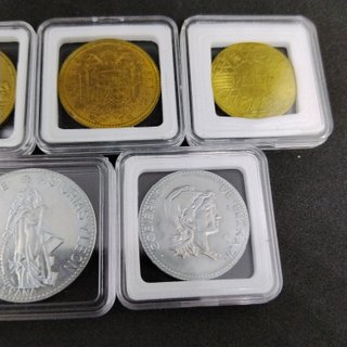 🇪🇦 7 MONEDAS ANTIGUAS ESPAÑOLAS REPRODUCCIONES