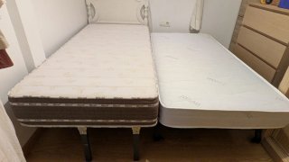 Cama nido con dos colchones de 90 cm