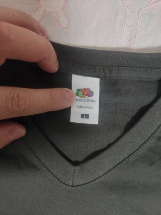 T-shirt streetwear grigia Fruit of the Loom L