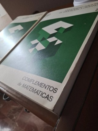 Complementos de matemáticas. UNED. Tomo II