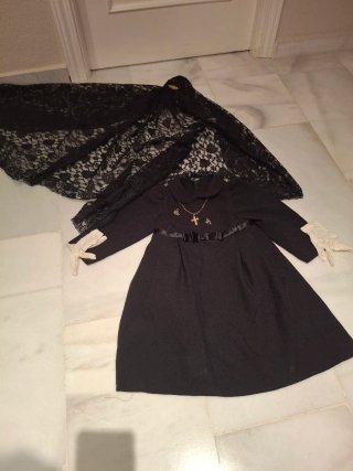 Traje de Manola( Mantilla). Para niña de 4a6 años